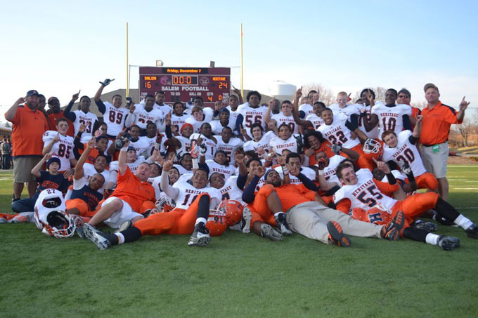 Heritage High Football Team State Semifinals