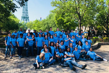 ECG chorus standing outside at Kings Dominion