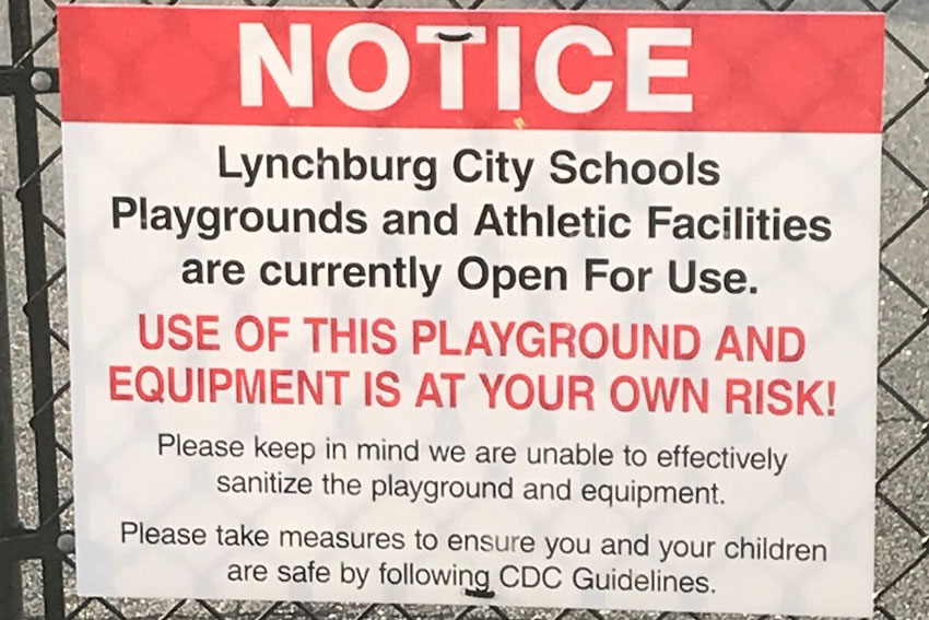 Notice sign