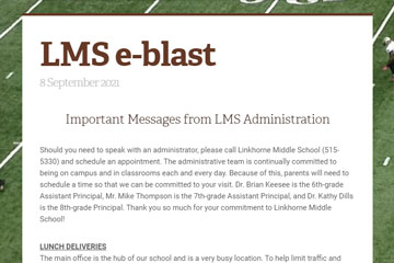 LMS e-blast 8 September 2021