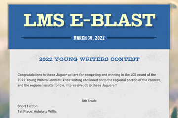 LMS e-blast 30 March 2022